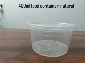 400 ml Transparent Reusable Plastic Food Container