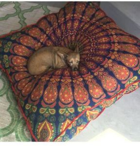 MANDALA HANDMADE TAPESTRY DOG BED COVER