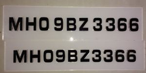 ACRYLIC LAYER Car Number Plate