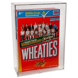 SQUARE WHEATIES DISPLAY CASE