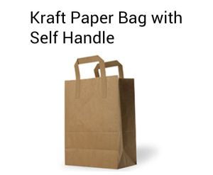 Paper Bag with Self Handles