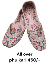 Ladies Phulkari Jutti