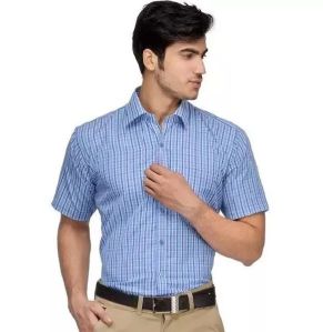 Cotton Half Sleeve Check Shirt