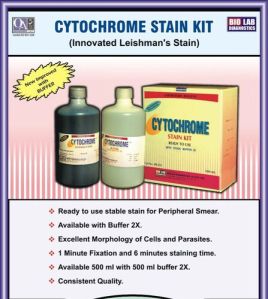Cytochrome Stain Malaria Testing Kit