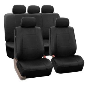 Black Rexine Car Seat Covers