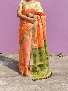 ready to wear pure assam hady to wear mulberry silk silkmarked saree
