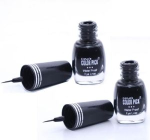 Eyeflaxs Colorpick Waterproof Crazy Eyeliner (Black) (Pack Of 2)