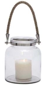 Glass Jar with rope handle