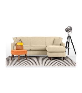 Interchangeable Two Seater with Lounger Sofa