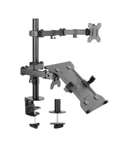 Steel Monitor Arm with Laptop Holder