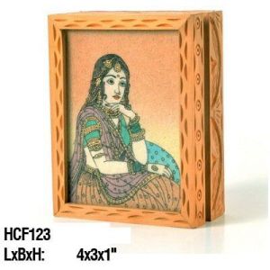 HCF 123 Rajasthani Girl Wooden Frame