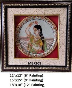 MBF 208 Rajasthani Girl Wooden Frame