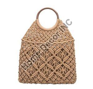 Macrame Wooden Handbag