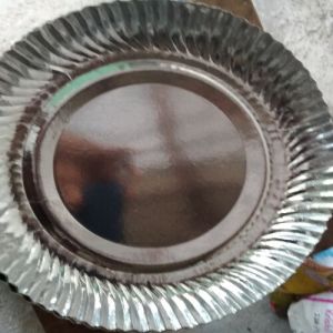 Eco Friendly Silver Paper Plate