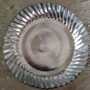 Round Silver Paper Plate