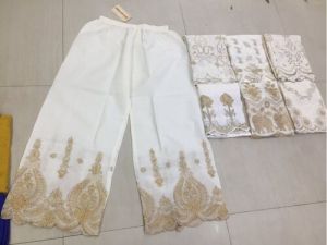 Zari Chikan Embroidery Palazzo for Ladies