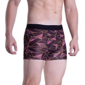 Maroon Abstarct Printed Underwear Trunk