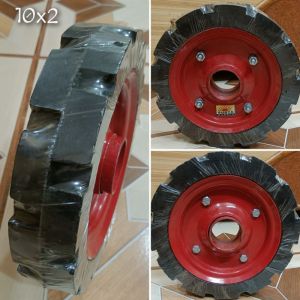 10x2 Cutted Solid Rubber Wheel