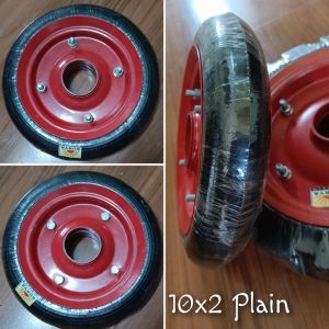 10x2 Plain Solid Rubber Wheel