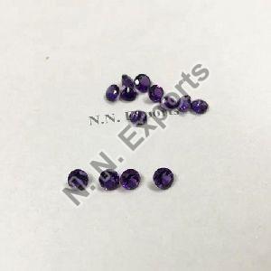 Natural African Amethyst Faceted Round Loose Gemstones