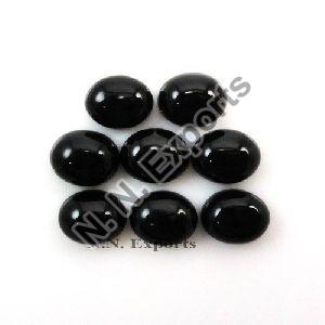 Natural Black Onyx Oval Cabochons Loose Gemstones