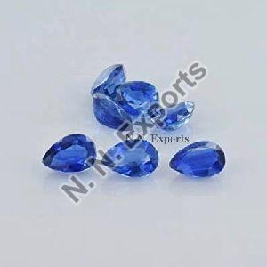 Natural Blue Kyanite Faceted Pear Loose Gemstones