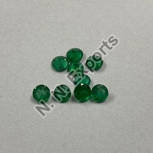 Natural Emerald Round Faceted Loose Gemstone