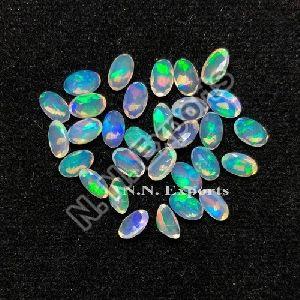Natural Ethiopian Opal Faceted Oval Loose Gemstones