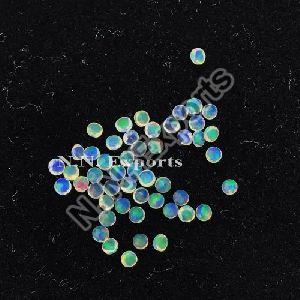 Natural Ethiopian Opal Faceted Round Loose Gemstones