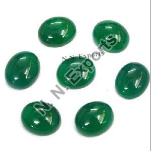 Natural Green Onyx Oval Cabochons Loose Gemstones