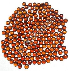 Natural Hessonite Garnet Round Cabochons Loose Gemstones