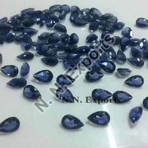 Natural Iolite Faceted Pear Loose Gemstones