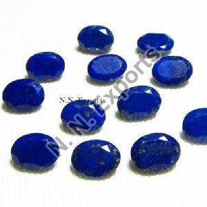 Natural Lapis Lazuli Faceted Oval Loose Gemstones