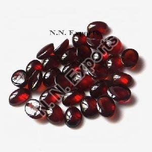 Natural Mozambique Red Garnet Oval Cabochons Loose Gemstones