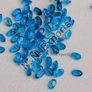 Natural Neon Apatite Faceted Oval Loose Gemstone