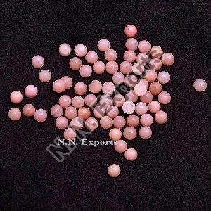 Natural Pink Opal Round Cabochons Loose Gemstones