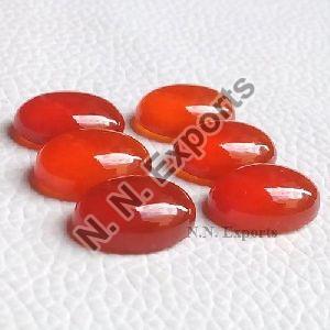 Natural Red Onyx Oval Cabochons Loose Gemstones