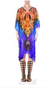 Crystal Embellished Short Kaftan