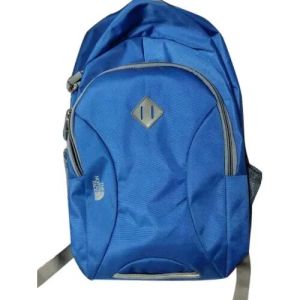 Blue Zipper Backpack Bag