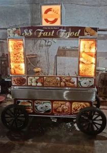 Stainless Steel Dosa and Momo Food Cart