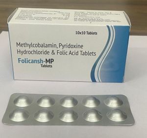 Methylcobalamin, Pyridoxine Hydrochloride and Folic Acid Tablets
