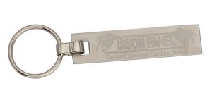 Bison Panel Promotional Steel Keychain
