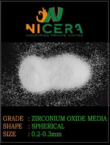 0.2-0.3mm Yttrium Stabilized Zirconium Oxide Beads