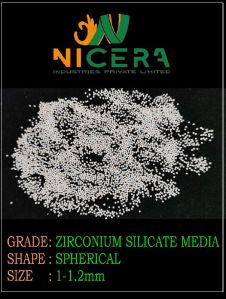 1.0-1.2mm Zirconium Silicate Media