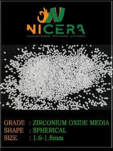 1.6-1.8mm Yttrium Stabilized Zirconium Oxide Beads