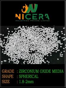 1.8-2mm Yttrium Stabilized Zirconium Oxide Beads