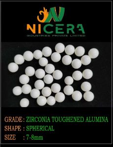 7-8mm Zirconia Toughened Alumina Media