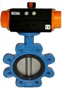 Pneumatic Actuator Operated Lug Type Centric Disc Butterfly Valve