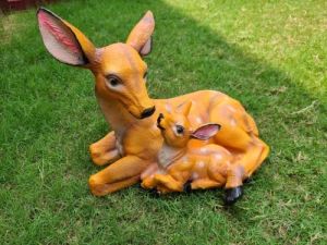 Mother Baby Deer Garden Decor