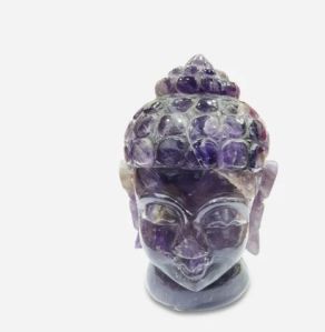 Amethyst Buddha Head